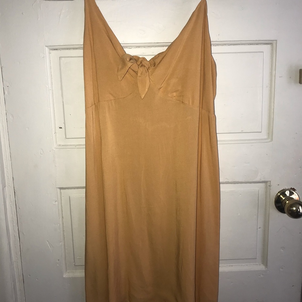 Front Tie Mini Dress